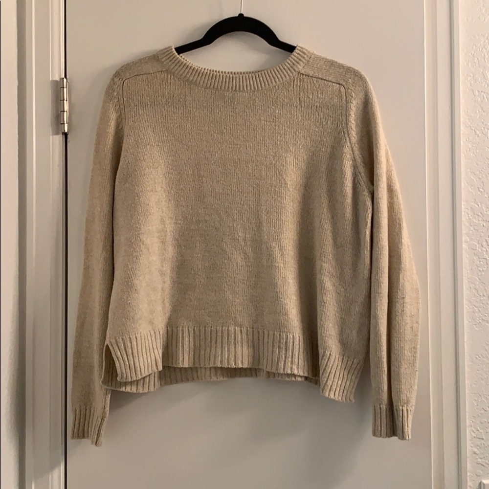 H&M Cream Cropped Sweater